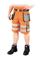 Spodenki krótkie odblaskowe FORMEN LH-FMNX-TS - pomarańczowe