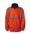 Bluza z polaru odblaskowa VIZWELL VWFC13 - pomarańczowa