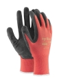 Rękawice robocze Ogrifox OX-LATEKS - czerwono-czarne
