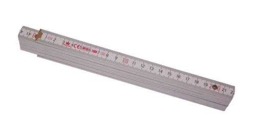 Miara drewniana składana z kątomierzem Richmann C1344, 2 m