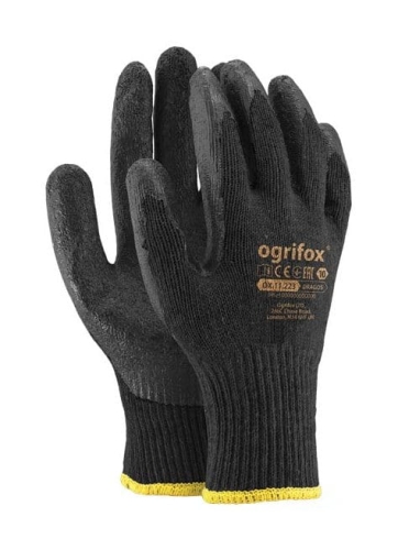 Rękawice robocze Ogrifox OX-DRAGOS - czarne