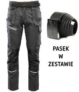 Spodnie robocze ze streczem SEVEN KINGS PRO + pasek